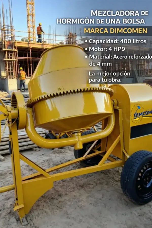 Mezcladora 400L Dimcomen - Bolivia - Equiparbol