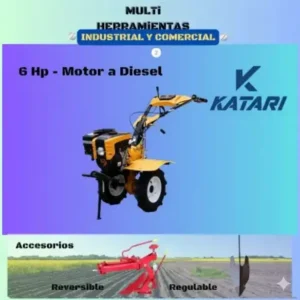 motocultor katari 6hp diesel multiherramienta
