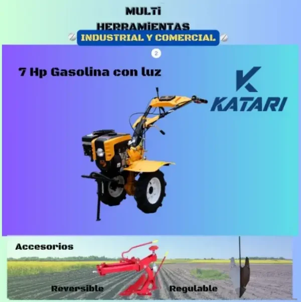 motocultor katari 7hp multiherramientas
