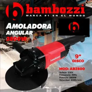 Amoladora Angular Industrial Bambozzi 2800W 9"