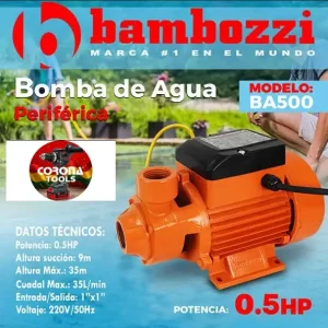 Bomba de Agua Periférica Bambozzi 0.5HP