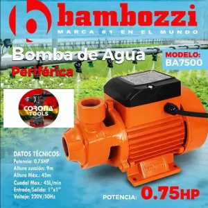 Bomba de Agua Periférica Bambozzi 0.75HP