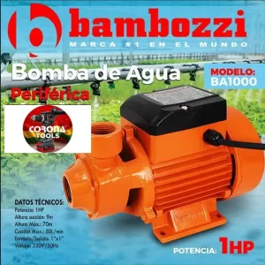 Bomba de Agua Periférica Bambozzi 1HP