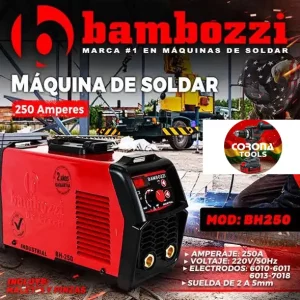 Máquina de Soldar Inverter Bambozzi 250A