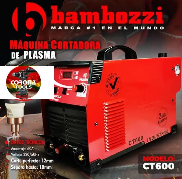 Cortadora de Plasma Industrial Bambozzi 60A 1 Cortadora de Plasma Industrial Bambozzi 60A