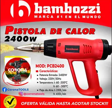 Pistola de Calor Bambozzi 2400W