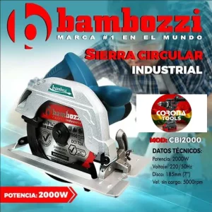 Sierra Circular Industrial Bambozzi 2000W 7""
