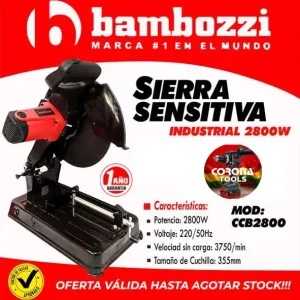 Sierra Sensitiva Industrial Bambozzi 2800W