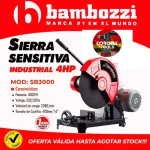 Sierra Sensitiva Industrial Bambozzi 4HP (3000W)