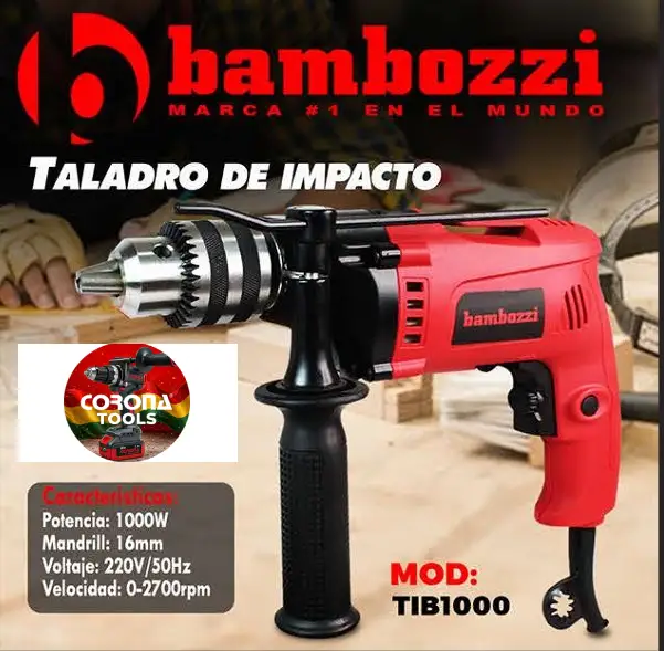 Taladro de Impacto Bambozzi 1000W 16mm