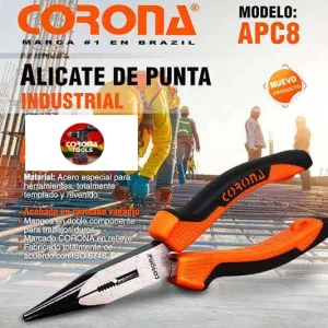 Alicate de Punta Industrial Corona APC8