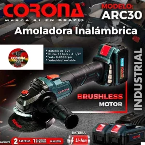 Amoladora Inalámbrica Industrial Corona ARC30