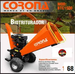 Biotriturador Corona BTC1500