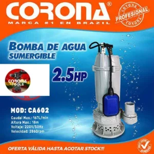 Bomba de Agua Sumergible Corona CA602