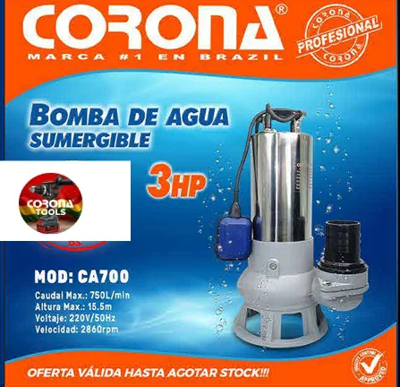 Bomba de Agua Sumergible Corona CA700 1 Bomba de Agua Sumergible Corona CA700
