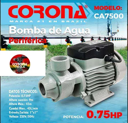 Bomba de Agua Periférica Corona CA7500 1 Bomba de Agua Periférica Corona CA7500