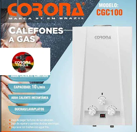 Calefón a Gas Corona CGC100 1 Calefón a Gas Corona CGC100