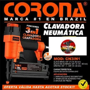 Clavadora Neumática 3en1 Corona CN3IN1