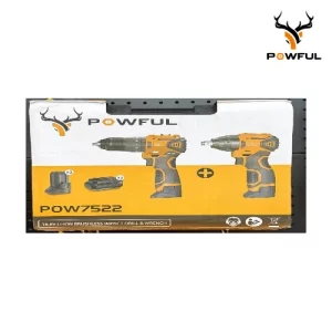 Combo 2 En 1: Taladro Y Llave De Impacto De 300NM POW 7522