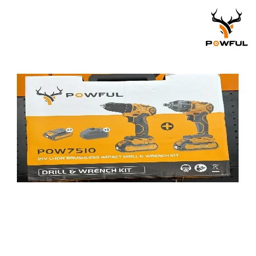 Combo 2 En 1: Taladro Y Llave De Impacto De 700NM POW 7510