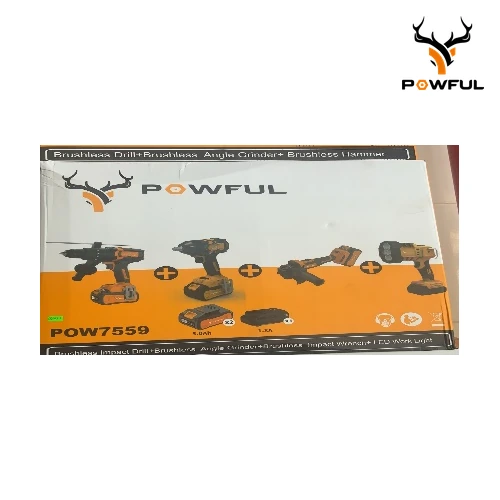 Combo 4 En 1: Taladro De 100NM POW 7559