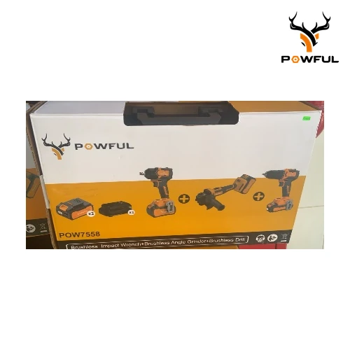 Combo 3 En 1: Llave De Impacto De 400NM POW 7558