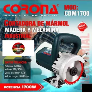 Cortadora de Mármol Madera y Melamina Industrial Corona CDM1700