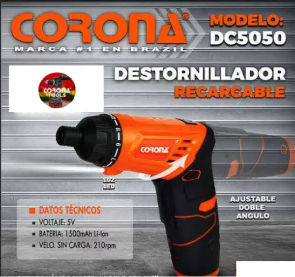 Destornillador Recargable Corona DC5050