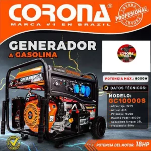 Generador a Gasolina Corona GC10000S
