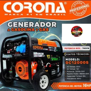 Generador a Gasolina Corona GC12000S