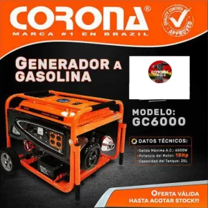 Generador a Gasolina Corona GC6000