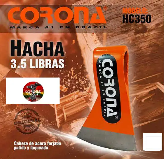Hacha 3.5 Libras Corona HC350 1 Hacha 3.5 Libras Corona HC350