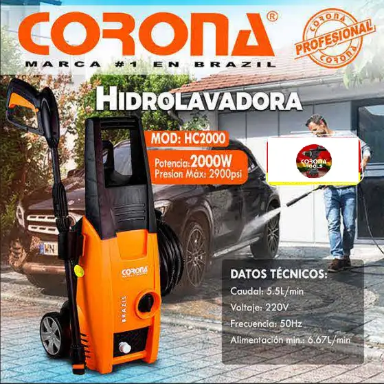 Hidrolavadora Profesional Corona HC2000