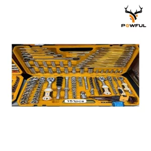 Juego De Llaves Con Combinada De 151 Piezas POW 7517