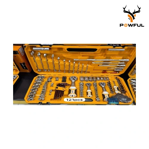 Juego De Dados Con Combinada Y Barrotes POW 7511 1 Juego De Dados Con Combinada Y Barrotes POW 7511