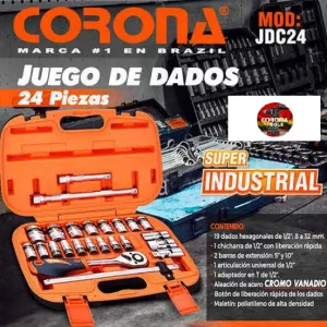 Juego de Dados 24 Piezas Corona JDC24
