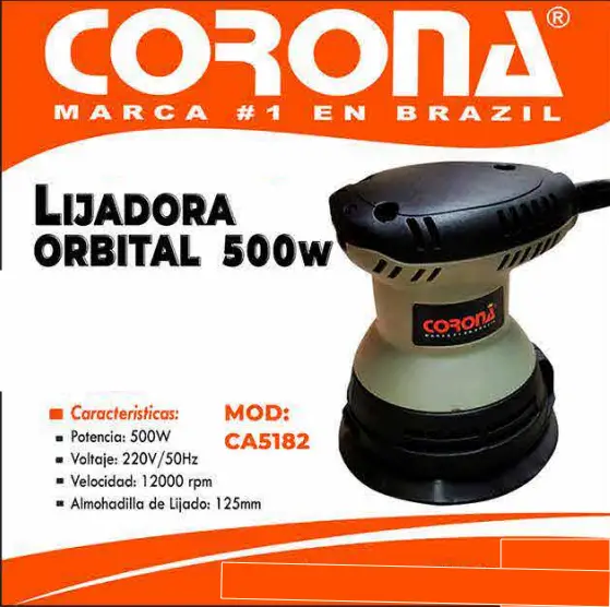 Lijadora Orbital 500W Corona CA5182 1 Lijadora Orbital 500W Corona CA5182