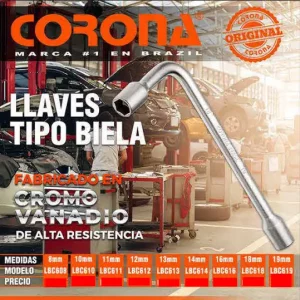 Llave Tipo Biela 16mm Corona LBC616