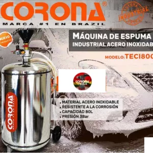 Máquina de Espuma Industrial Acero Inoxidable Corona TECI8000