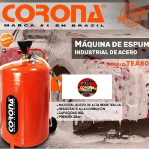 Inicio 78 Máquina de Espuma Industrial de Acero Corona TEA800