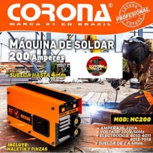 Máquina de Soldar 200 Amperes Corona MC200
