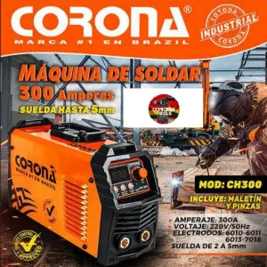 Máquina de Soldar 300 Amperes Corona CH300