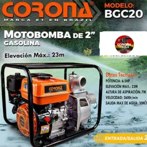 Motobomba de 2" Gasolina Corona BGC20