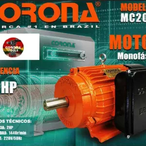 Motor Monofásico 2HP Corona MC2004