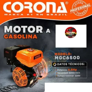 Motor a Gasolina 6.5HP Corona MGC6500