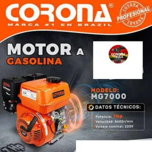 Motor a Gasolina 7HP Corona MG7000