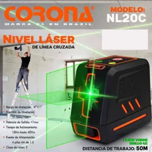 Nivel Láser de Línea Cruzada Corona NL20C