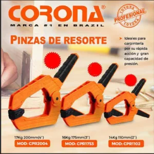 Pinza de Resorte 4" Corona CPR2004