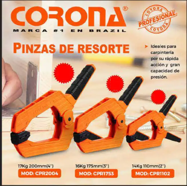 Pinza de Resorte 4" Corona CPR2004 1 Pinza de Resorte 4" Corona CPR2004