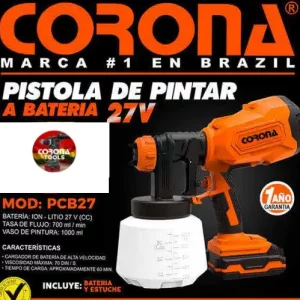 Pistola de Pintar a Batería 27V Corona PCB27